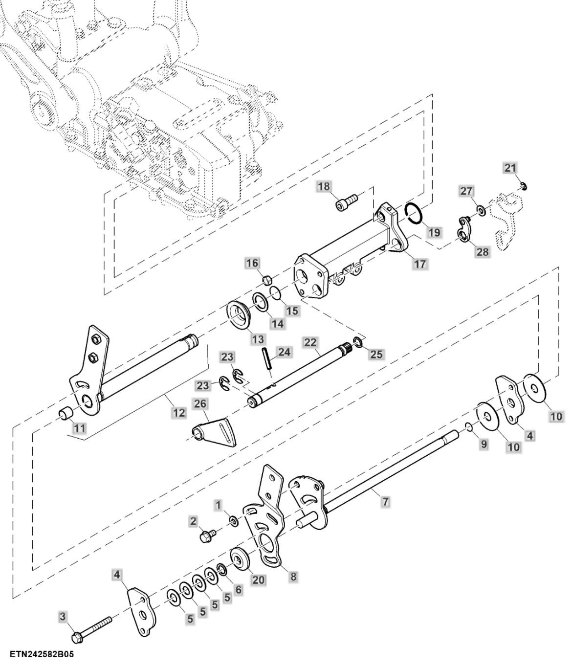 Cần điều khiển trục lắc WO SCV WMQRL